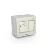 Elektro-Plast Vienas lizdas + vienas paviršius montuojamas jungiklis GPWPN IP55 AQUA55 55.25