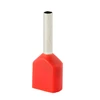 Elektro Plast 74.86 Izoliuota kabelio antgalis HI 2x0,5/8-raudona raudona (100 vnt.) Al/Cu