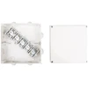 Elektro Plast Nasielsk 0232-00 Hermetiška dėžutė be išvado PK-8 196x196x78mm su gnybtu 5x35mm2 IP55 balta 0232-00