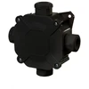 Elektro Plast Nasielsk 0298-09 Hermetiška virštinkinė dėžutė, 75X75X33, su įdėklu 5x4/IP67/PG16, juoda, 0298-09