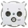 Elektro Plast Nasielsk 1453-10 Sentia RD/TV/SAT antenos lizdo antgalis be rėmelio IP20 baltas 1453-10