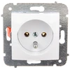 Elektro Plast Nasielsk Elektro-Plast Karlo lizdas 2P + su baltu rėmeliu (1733 -10)