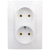 Elektro Plast Nasielsk 1741-00 CARLA Dvigubas lizdas naudotas baltas 1741-00