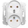 Elektro Plast Nasielsk Elektro-Plast Dvivietis lizdas Carla 2x2P + Z su / U, baltas (1743- 10)