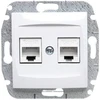 Elektro Plast Nasielsk Elektro-Plast Carla kompiuterio lizdas 2xRJ45 katė 5E balta (1749 -10)