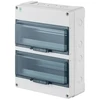 Elektro Plast Nasielsk 2209-01 Hermetinis skirstomasis įrenginys HERMETICA RN 2x12+2 400V AC 1000V DC PE+N dūmai IP65 2209-01