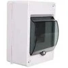 Elektro Plast Nasielsk 2304-11 Moduliniai skirstomieji įrenginiai 1x4 paviršinis IP30 MINI S-4 su dūmų gaubtu (N+PE) 2304-11