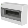 Elektro Plast Nasielsk 2423-01 Elegantiškas 1x12 paviršius montuojamas modulinis skirstomasis skydas IP40 N+PE permatomos dūmų durys 2423-01