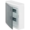 Elektro Plast Nasielsk 2425-01 Elegantiškas modulinis skirstytuvas 2x12 paviršiuje montuojamas IP40 N+PE skaidrios durys 2425-01