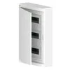 Elektro Plast Nasielsk 2445-00 Elegantiškas modulinis skirstomasis skydas 3x12 paviršinis IP40 N+PE baltos durys 2445-00