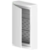 Elektro Plast Nasielsk 2445-20 Elegantiškas daugialypės terpės skirstomasis įrenginys 3x12 paviršiuje montuojamas IP40 N+PE baltos durys 2445-20