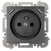 Elektro Plast Nasielsk Elektro-Plast Vestra 2P+Z 2xUSB maitinimo lizdas be rėmelio IP20 juodas 3888-19