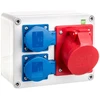 Elektro Plast Nasielsk Elektro-Plast RS 2x2P + Z 3P + N + Z / 16A n / t neapsaugotas IP44 pilkas (6204- 0)
