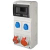 Elektro Plast Nasielsk 6243-00 Statybinė skirstomoji įranga RS-8 8-mod. 2x2P+Z, 16A/5P, 32A/5P, IP44 be apsaugos 6243-00