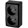 Elektro Plast Nasielsk LIZDAS 2-KR.2X2P N/T IP20 Juodas BERG