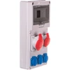 Elektromet Statybų skirstomasis skydelis 8 moduliai 1x16A 5P 400V, 1x32A 5P 400V, 3x16A 2P + Z RSE- 03 IP54 (942081)