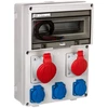 Elektromet Construction skirstomieji įrenginiai 12 modulių 1x16A 5P 400V, 1x32A 5P 400V, 3x16A 2P+Z RSE-04 IP54 (942091)