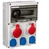 Elektromet Construction skirstomieji įrenginiai 12 modulių 1x16A 5P 400V, 1x32A 5P 400V, 3x16A 2P+Z RSE-04 IP54 (942091)