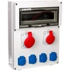 Elektromet Statybų skirstomasis skydas 14 modulių 1x16A 5P 400V, 1x32A 5P 400V, 4x16A 2P + Z RSE- 05 IP54 (942101)