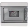 Elettrocanali 1x8 PV modulinis skirstomasis įrenginys, montuojamas ant paviršiaus, transp. serija 620 IP65 200x180x100 N+PE bėgis pilkas EC62008E