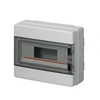 Elettrocanali Modulinė PV skirstomoji įranga 1x12, montuojama ant paviršiaus, transp. serija 620 IP65 280x220x100 N+PE bėgis pilkas EC62012E