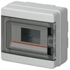 Elettrocanali Modulinė PV skirstomoji įranga 1x12, montuojama ant paviršiaus, transp. serija 620 IP65 280x220x100 N+PE bėgis pilkas EC62012E