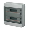 Elettrocanali Modulinis skirstomasis skydas 2x18 n/t, be halogenų, pernešamos durys, IP65, N+PE bėgelis, pilka 1000V AC 1500V DC PV UV 400x400x140, EC62036E