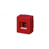 Elettrocanali Ugnies mygtukas - korpusas 1x4 150x170x100 raudona (EC6404)