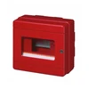 Elettrocanali Ugnies mygtukas - korpusas 1x8 200x180x100 raudona (EC64008)