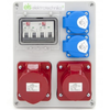 Els Elektrotechnika 4NO21B11B1/4 Statybiniai skirstomieji įrenginiai Mikołajki 32/4 + 16/4 + 2*GS + apsaugos, sieninis korpusas, 4NO21B11B1/4