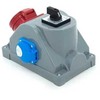 Els Elektrotechnika N110LP Konstrukcinis skirstomasis skydas tipas COMBOPOL 16A/5 + GS 230V + L-0-P skyriklis, sieninis/paviršinis korpusas, N110LP