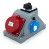 Els Elektrotechnika N1T01LP Konstrukcinis skirstomasis skydas tipas COMBOPOL 32A/5 + GS 230V + L-0-P skyriklis, sieninis/paviršinis korpusas, N1T01LP