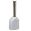 Em Group TID2x0,5L8 Izoliuota kabelio antgalis TID 2x0,5mm2/8mm baltai alavuotas TID2x0,5L8 /100vnt/