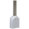 Em Group TID2x0,5L8 Izoliuota kabelio antgalis TID 2x0,5mm2/8mm baltai alavuotas TID2x0,5L8 /100vnt/