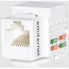 Emiter UTP RJ45 SOCKET CAT.6 KEYSTONE Baltas