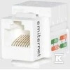 Emiter UTP RJ45 SOCKET CAT.6 KEYSTONE Baltas