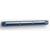 EmiterNet Panel 19″, 24xRJ45 UTP cat.5e (1U) with shelf, mėlynas (PoE)