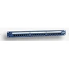 EMITERNET PANEL 19″, 24XRJ45 UTP CAT.6 (1U) WITH SHELF, Mėlynas (POE)