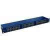 EMITERNET PANEL 19", 48XRJ45 STP CAT.6 (1U) WITH SHELF, Mėlynas