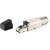 Equip 121172 laido jungtis RJ-45 Juoda, Nerūdijančiojo plieno