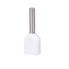 Ergom E08KH-02020100201 Izoliuotas antgalis HI 2X0.5/8 DIN E08KH-02020100201 /500 vnt./