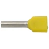 Ergom E08KH-02020101001 Izoliuotas antgalis HI 2X1/10, geltonas E08KH-02020101001 (500 vnt.)