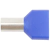 Ergom E08KH-02020103001 Izoliuota kabelio antgalis HI 2X16/14 DIN mėlynas E08KH-02020103001 (50 vnt.)
