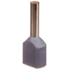 Ergom E08KH-02020104201 Izoliuota kabelio antgalis HI 2X0.75/8 DIN E08KH-02020104201 /100 vnt./