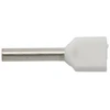 Ergom E08KH-02020104401 Izoliuotas antgalis HI 2X0.75/10, baltas E08KH-02020104401 /100 vnt./