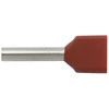 Ergom E08KH-02020105301 Izoliuotas antgalis HI 2X1.5/12 raudonas E08KH-02020105301 /100 vnt./