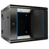 Extralink 12U 600x600 AZH juoda | Rack spintelė | Montuojama ant sienos, dviejų dalių