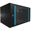Extralink 6U 600x450 Juoda | Rack spinta | montuojama ant sienos