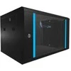 Extralink 6U 600x450 Juoda | Rack spinta | montuojama ant sienos