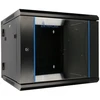 Extralink 6U 600x600 AZH juoda | Rack spintelė | Montuojama prie sienos, dviejų dalių